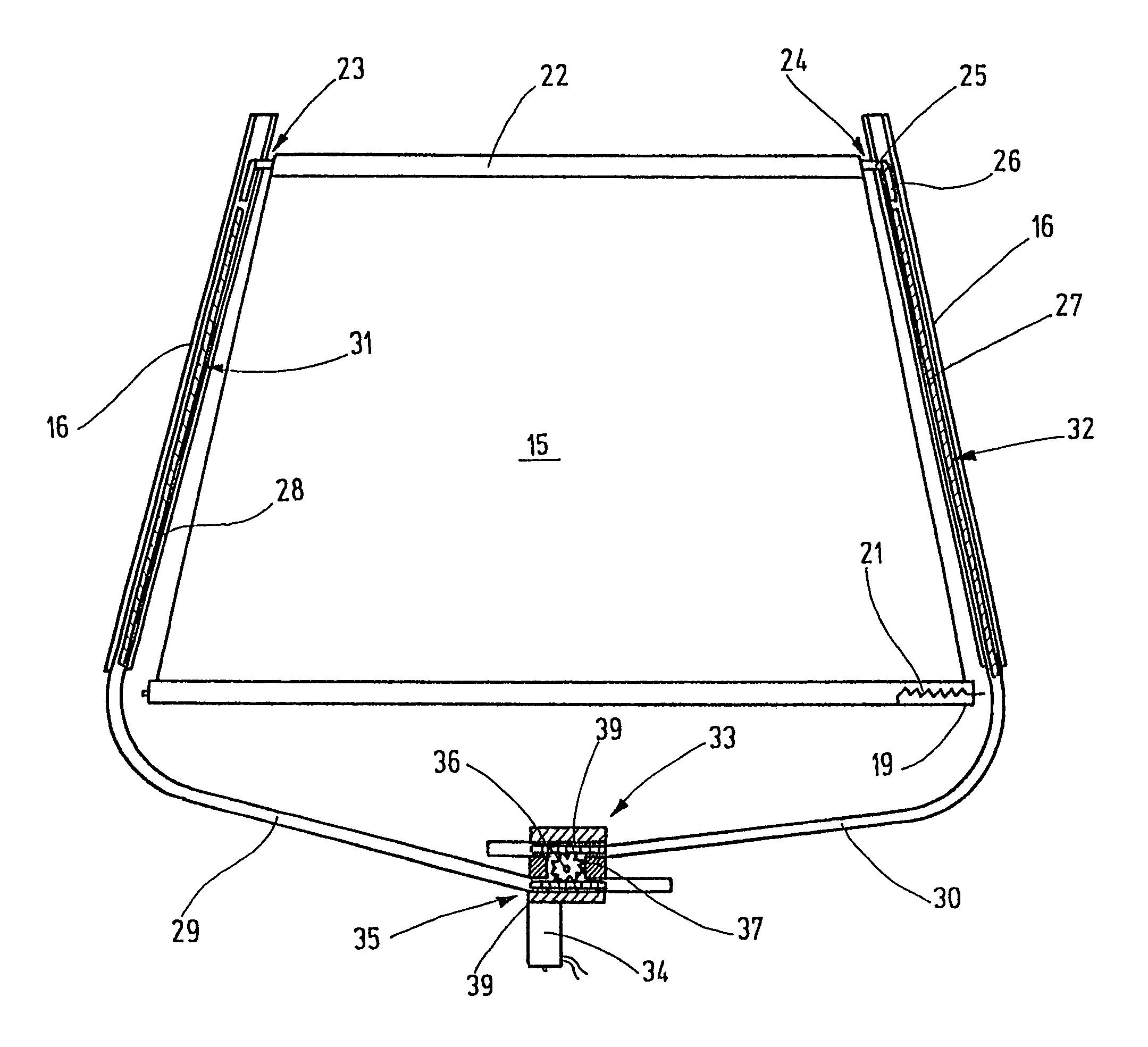 Injection-molded plastic guide rail