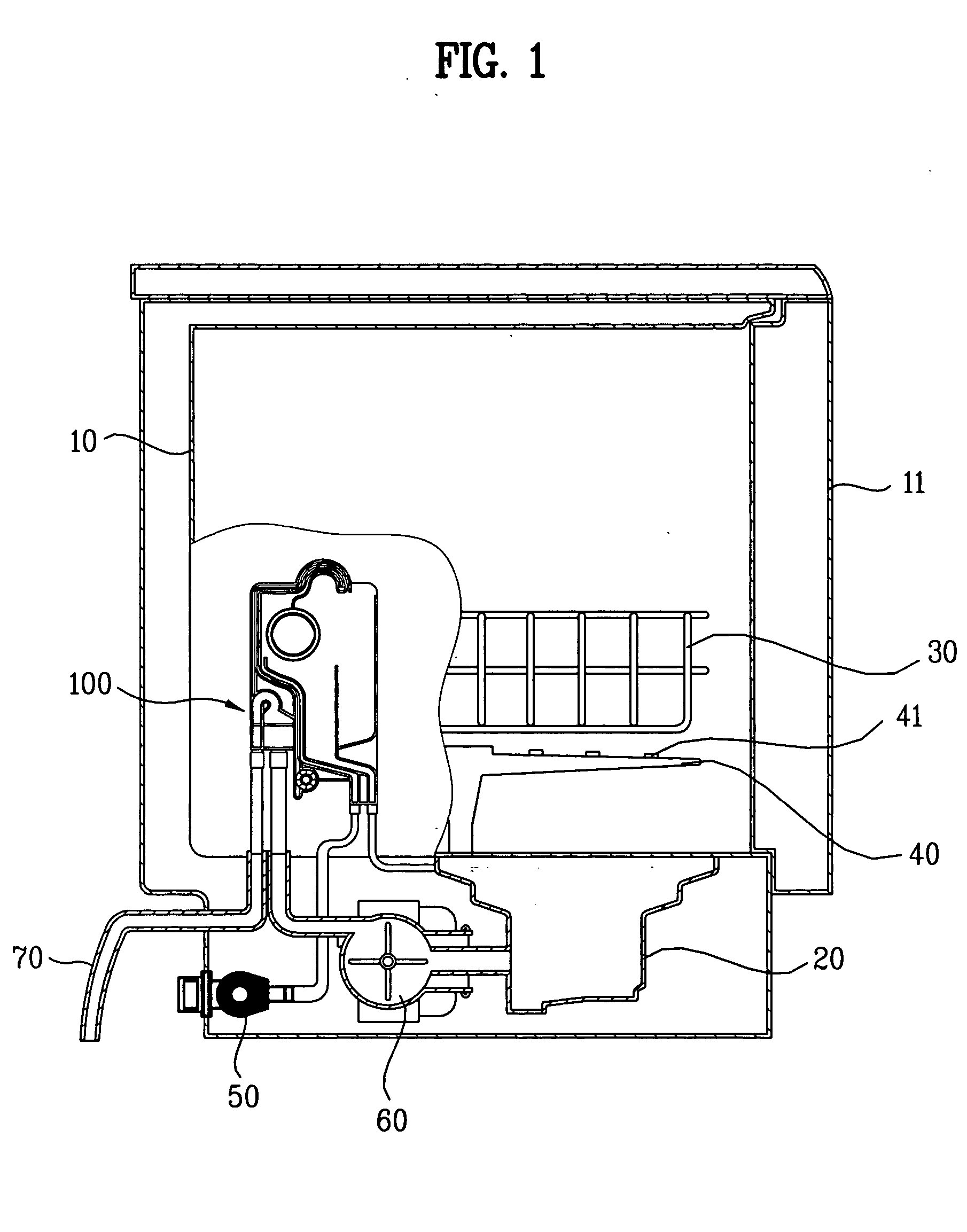 Water guide of dishwasher and dishwasher having the same