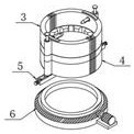 Split crushing device for food detection