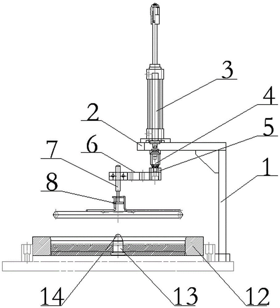 Grinding wheel production feeding pressure net lifting pressure ring