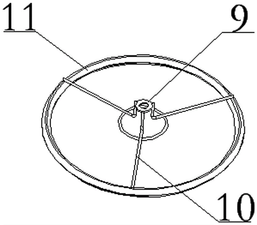 Grinding wheel production feeding pressure net lifting pressure ring