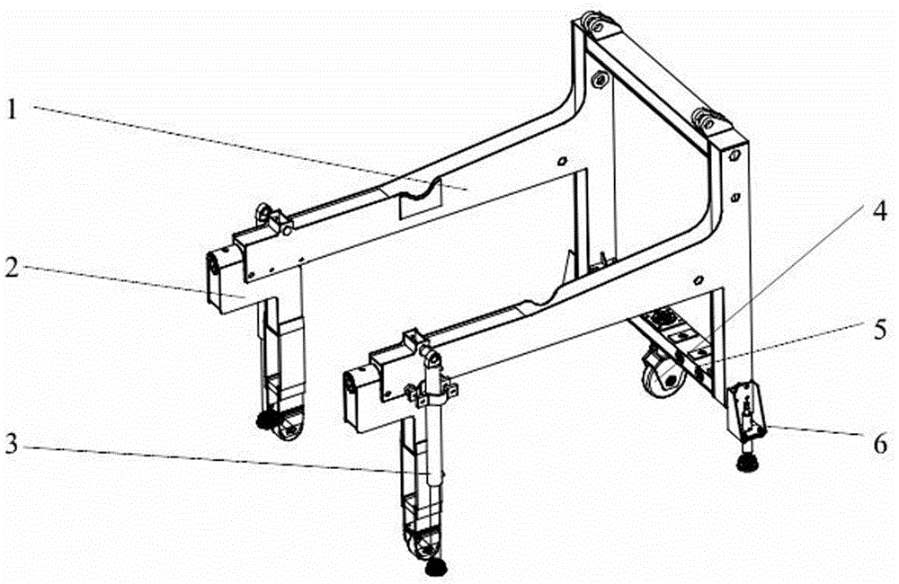 Obstacle crossing type multifunctional heavy load dismounting and mounting machine