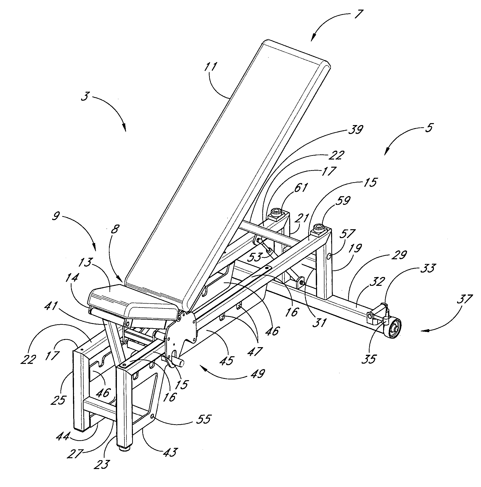 Adjustable bench