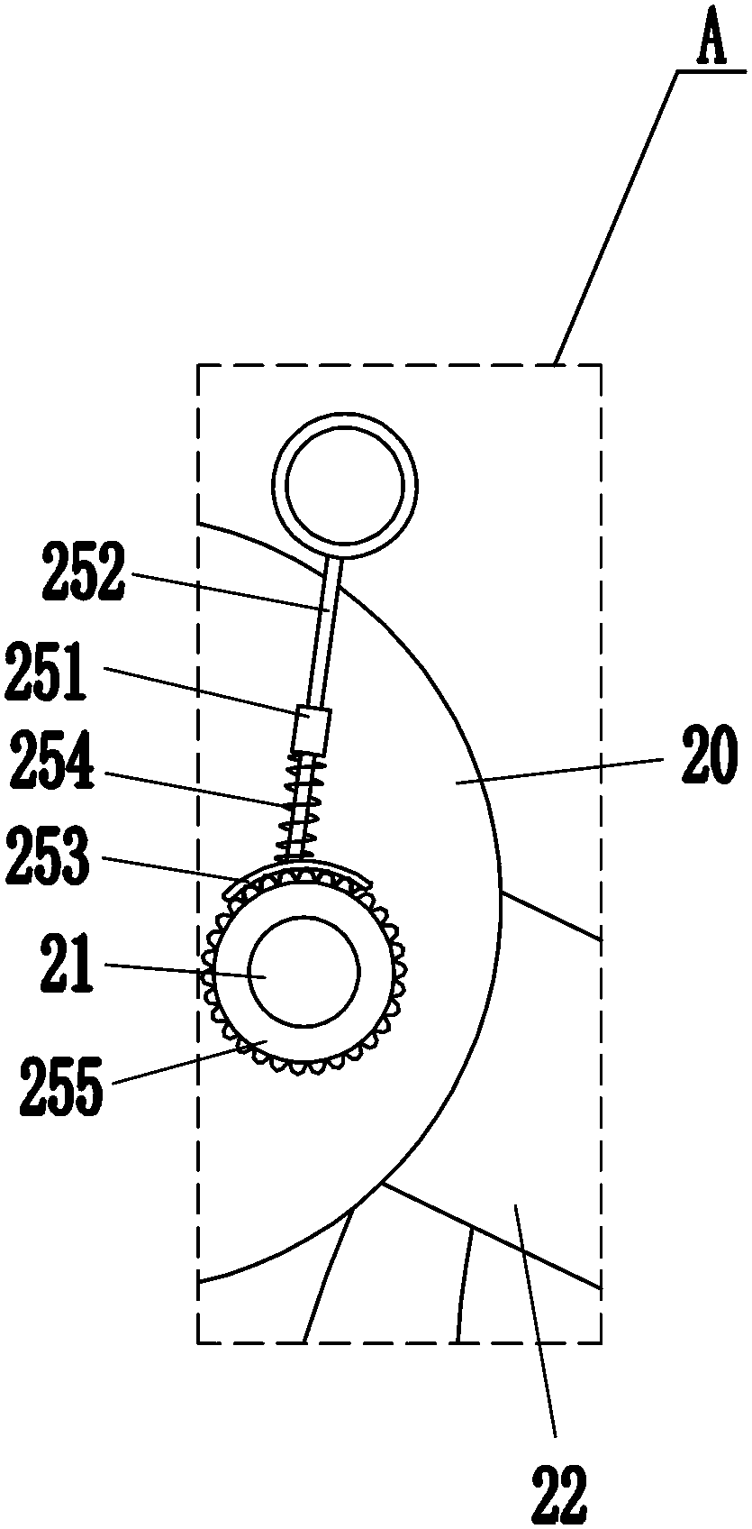 Anti-splashing herbicide sprayer for navel orange planting