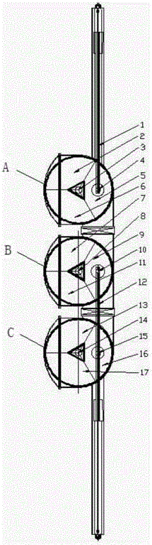 Transmission system used in five-chamber automatic electron beam deposition system