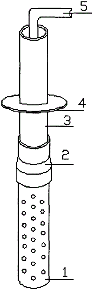 Rock foundation small guide pipe partial water level lowering device and implementation method thereof