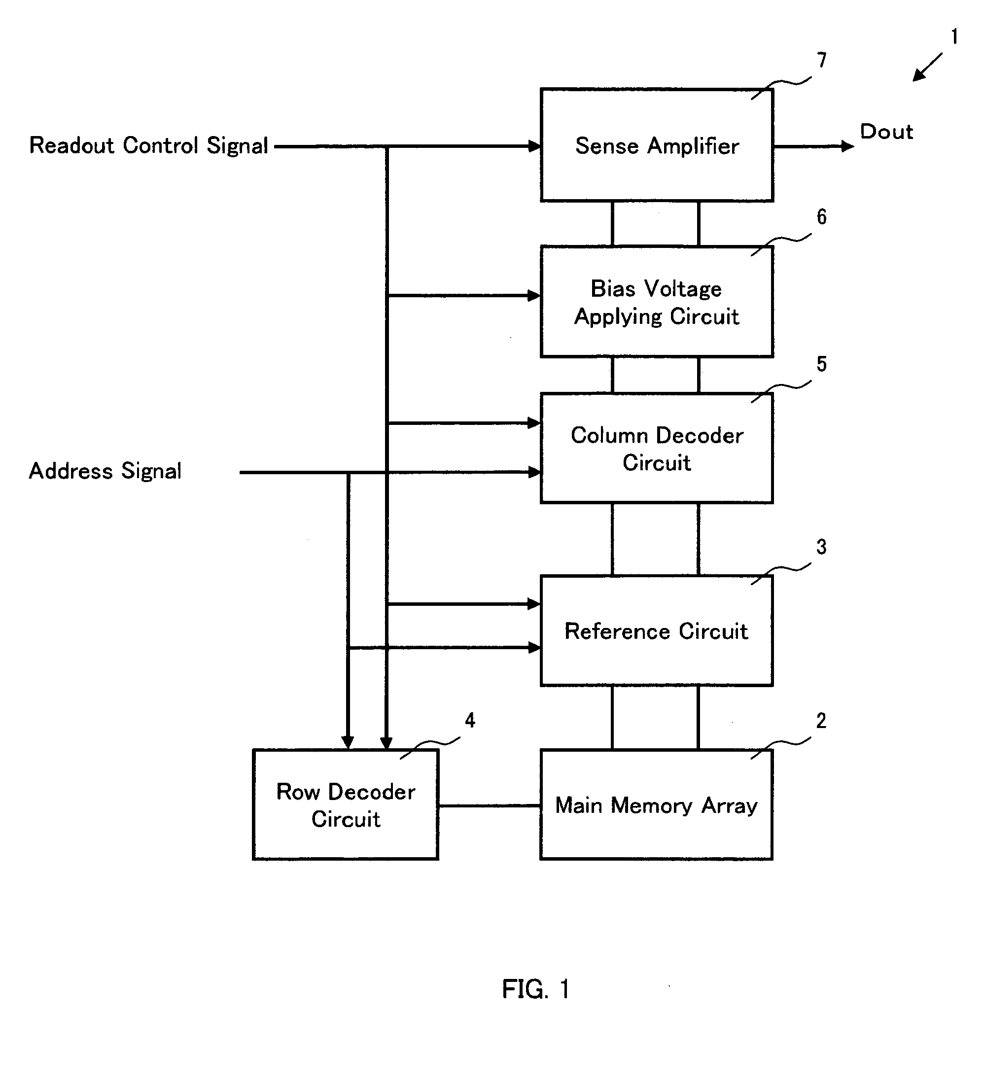 Bias voltage applying circuit and semiconductor memory device