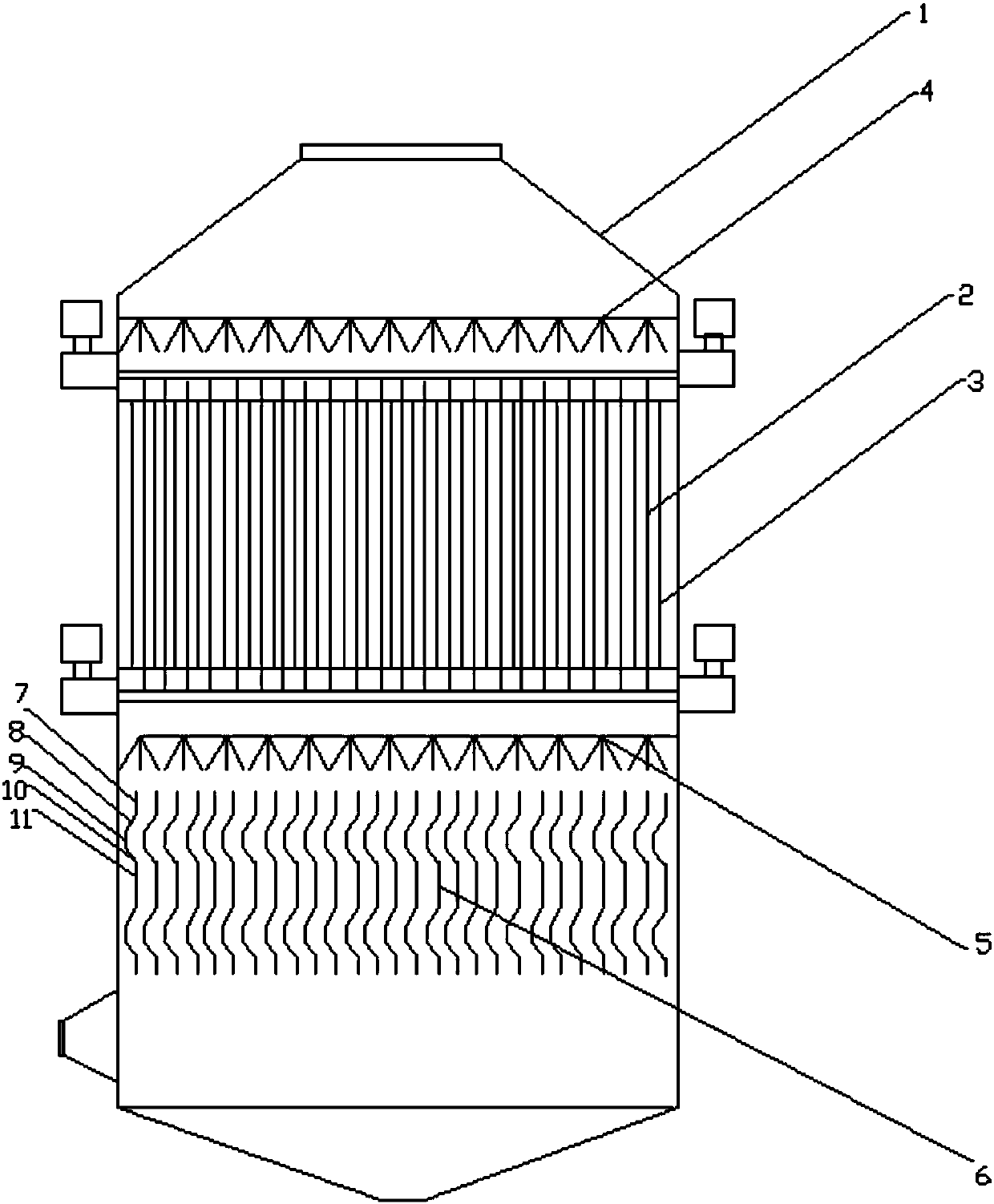 Hydroelectricity dust catcher