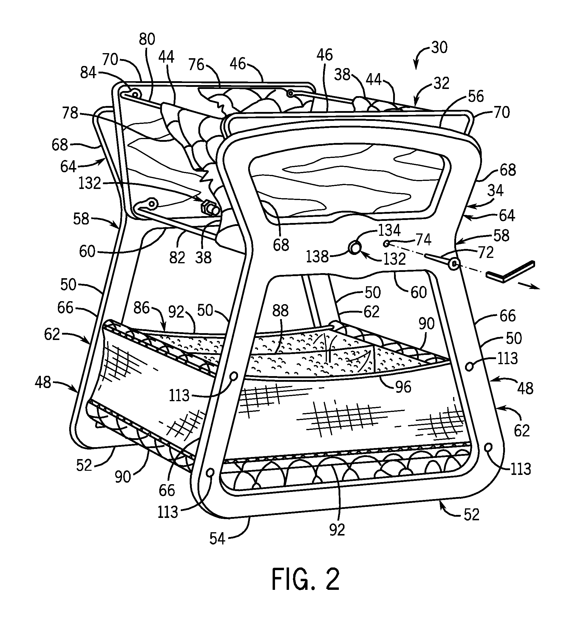 Bassinet with height adjustable wall