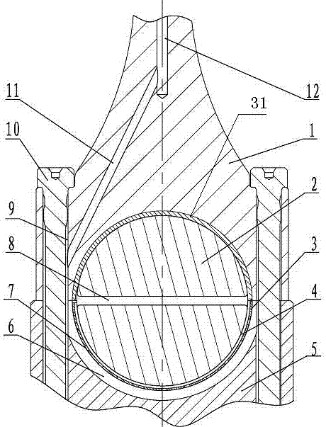 Lubricating and cooling combined structure of engine piston and connecting rod group