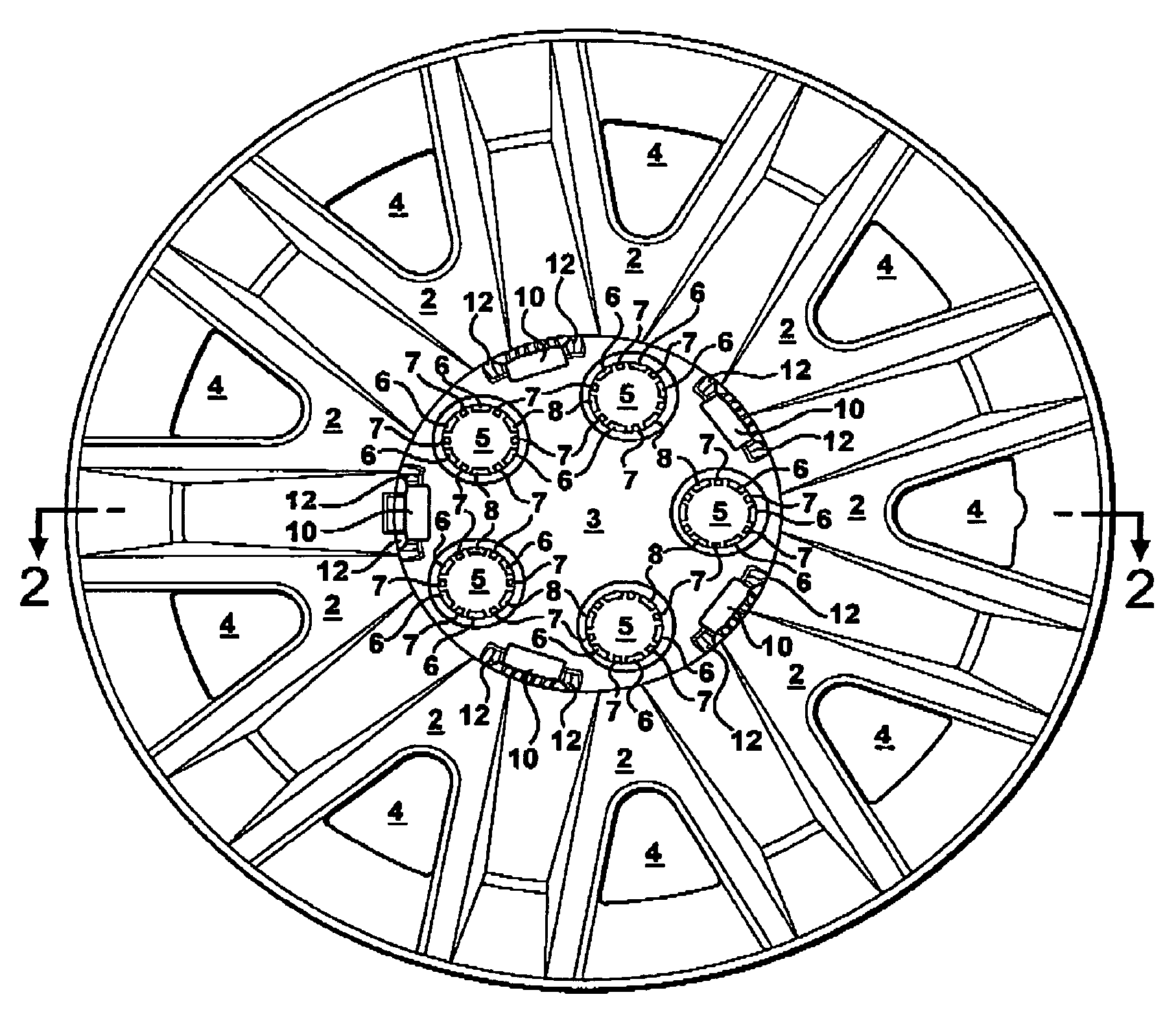 Snap-on wheel cover