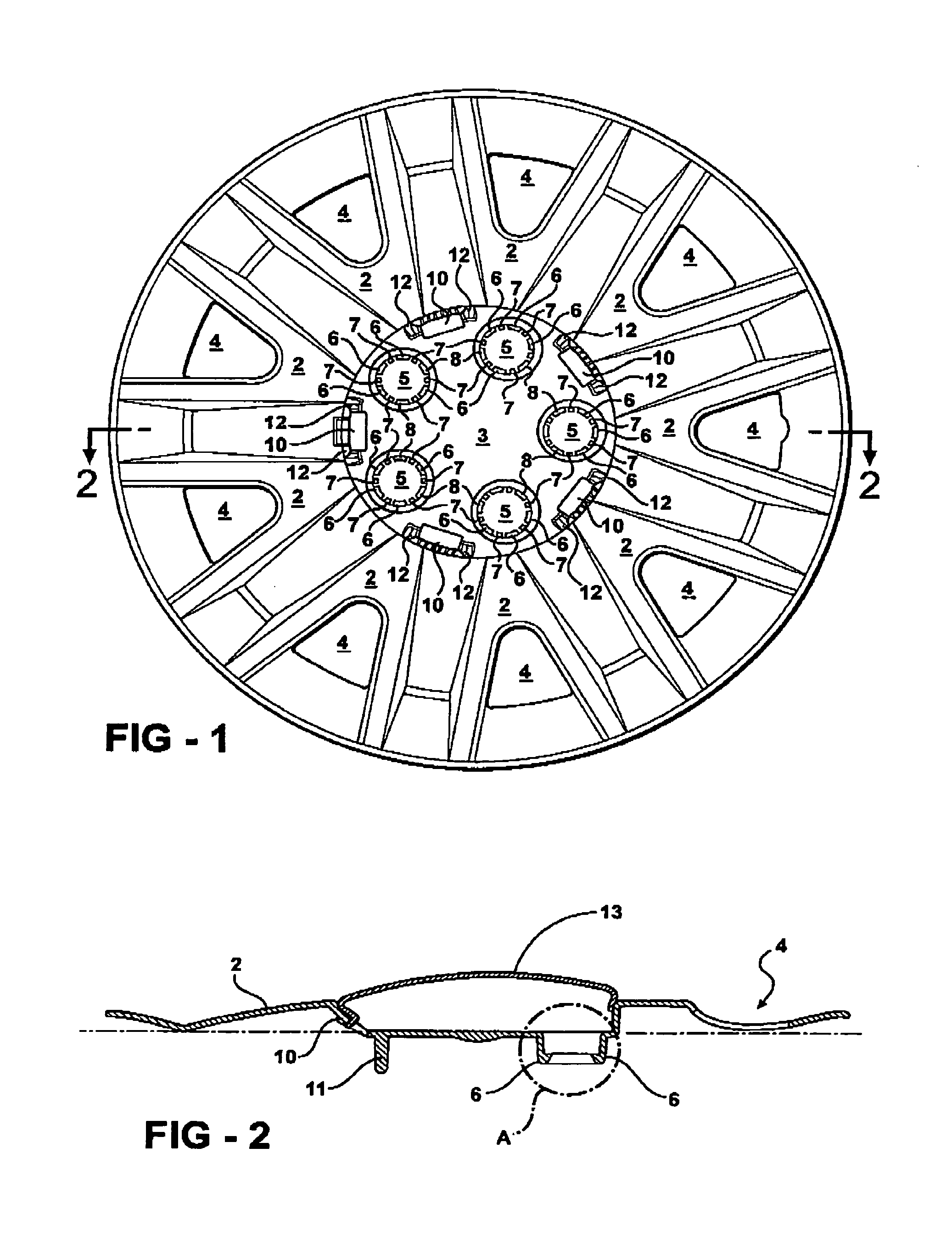 Snap-on wheel cover