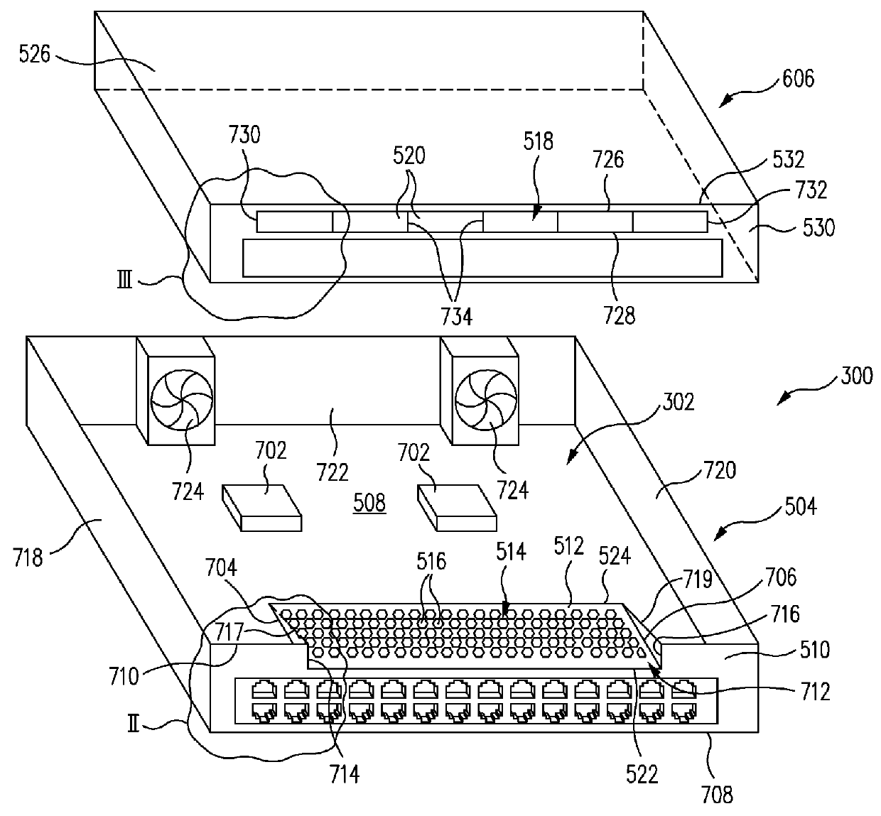 Slant angle vent plate pattern and method