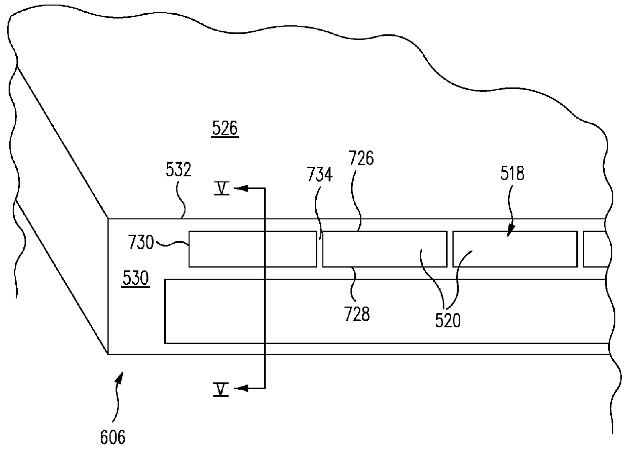 Slant angle vent plate pattern and method