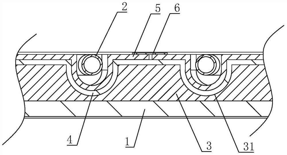 High-efficiency high-density radiant floor heating module