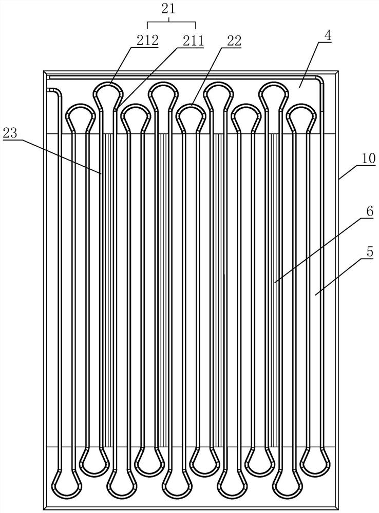 High-efficiency high-density radiant floor heating module