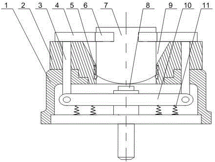 Silencer inner core press-mounting device use method