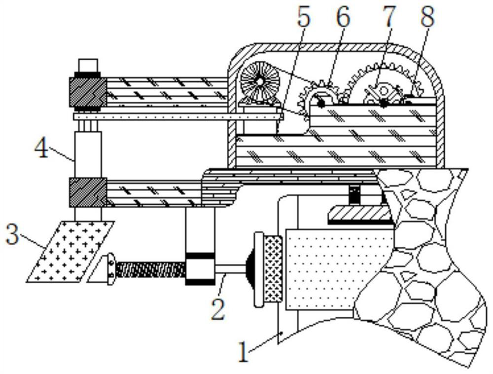 Workbench capable of solving problems that plate cannot be automatically pushed and stability is poor during machining