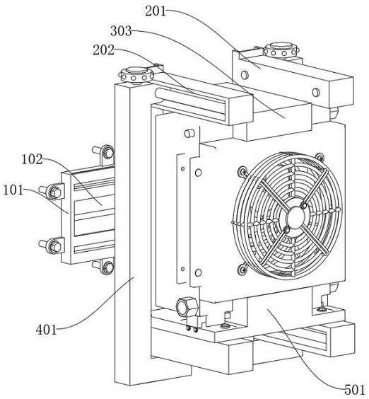 A real-time adjustable frame structure for air cooler installation