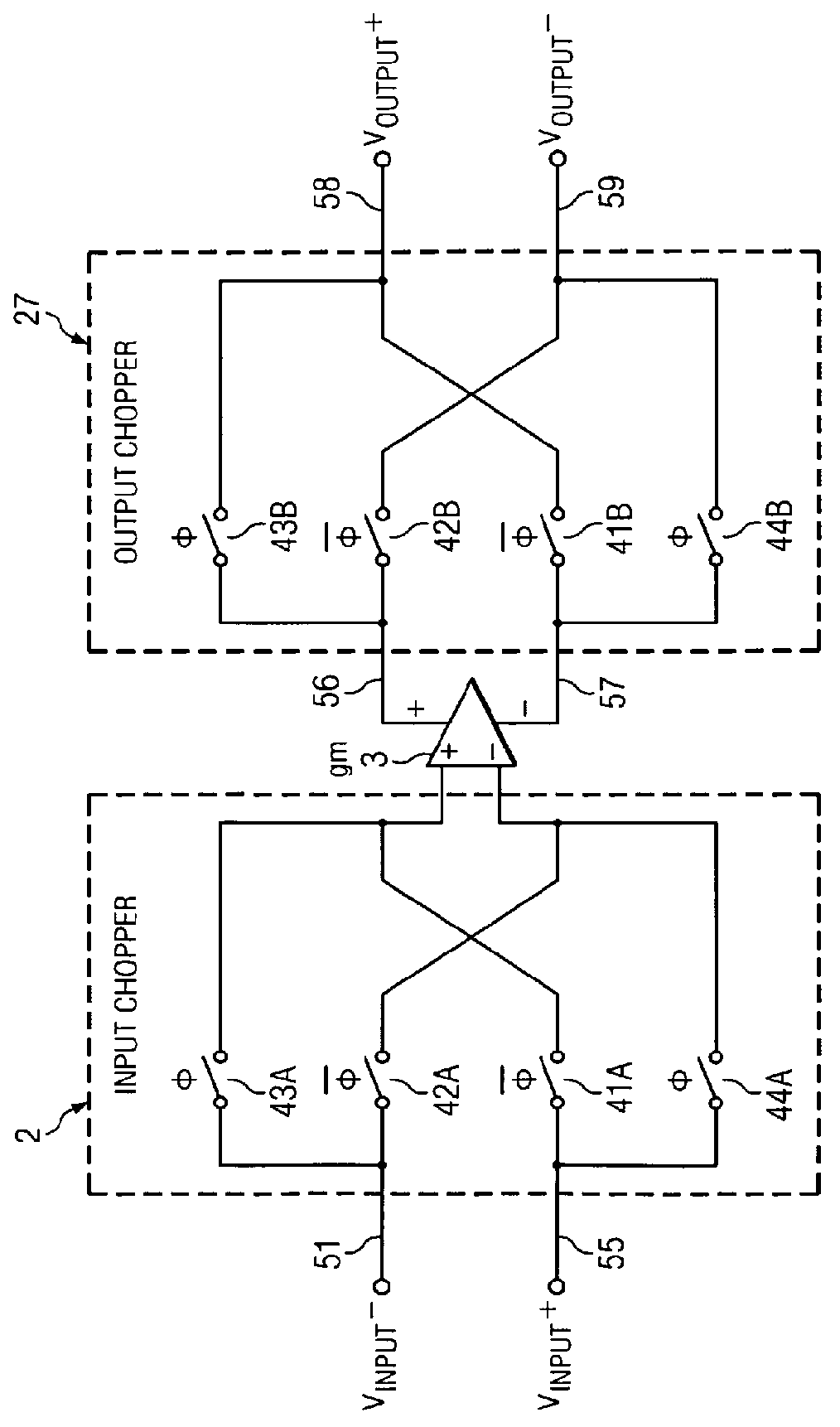 Circuit and method for reducing input leakage in chopped amplifier during overload conditions