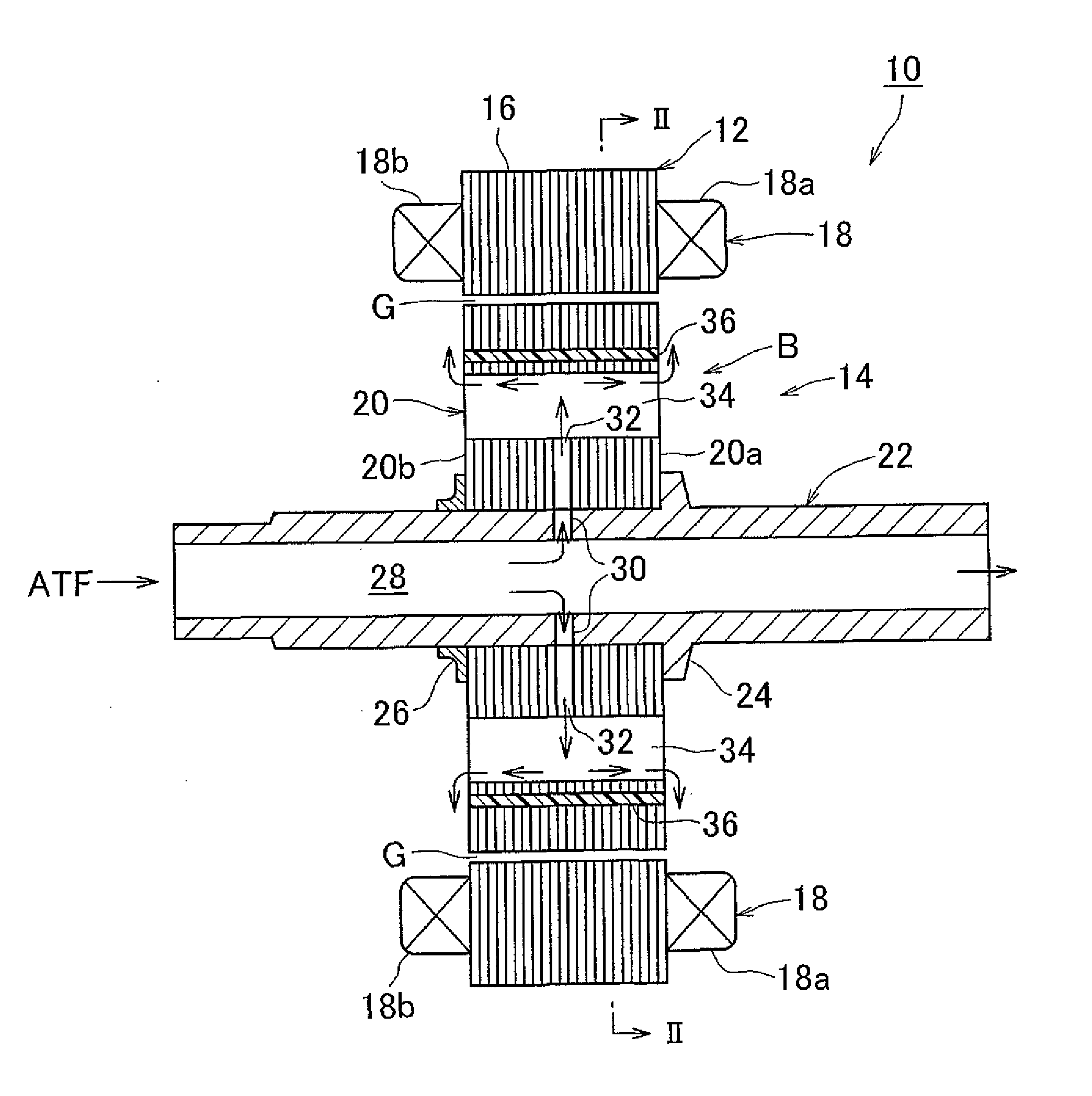 Cooling structure of rotor for rotary electric machine, and rotary electric machine