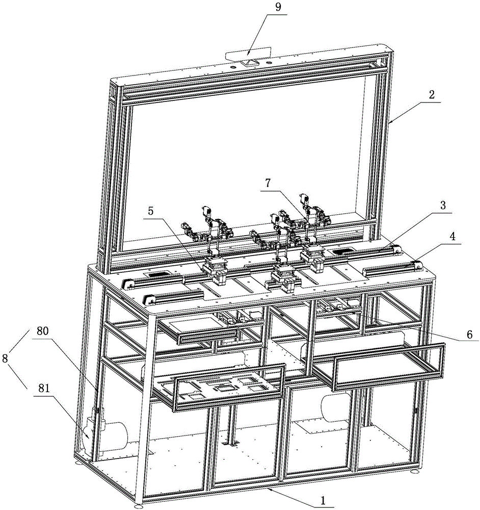 Integral shadow puppet performance equipment