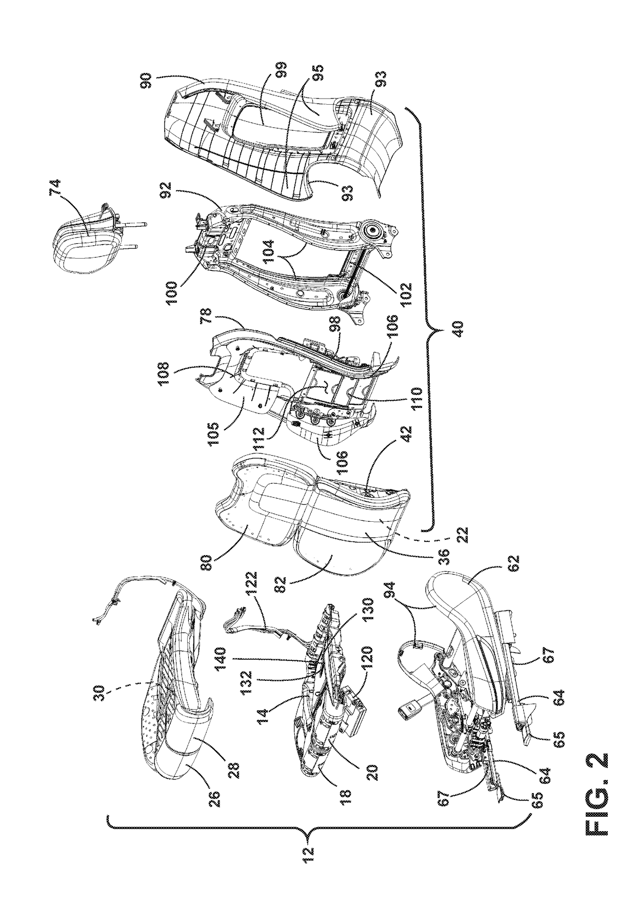 Seating assembly with climate control features