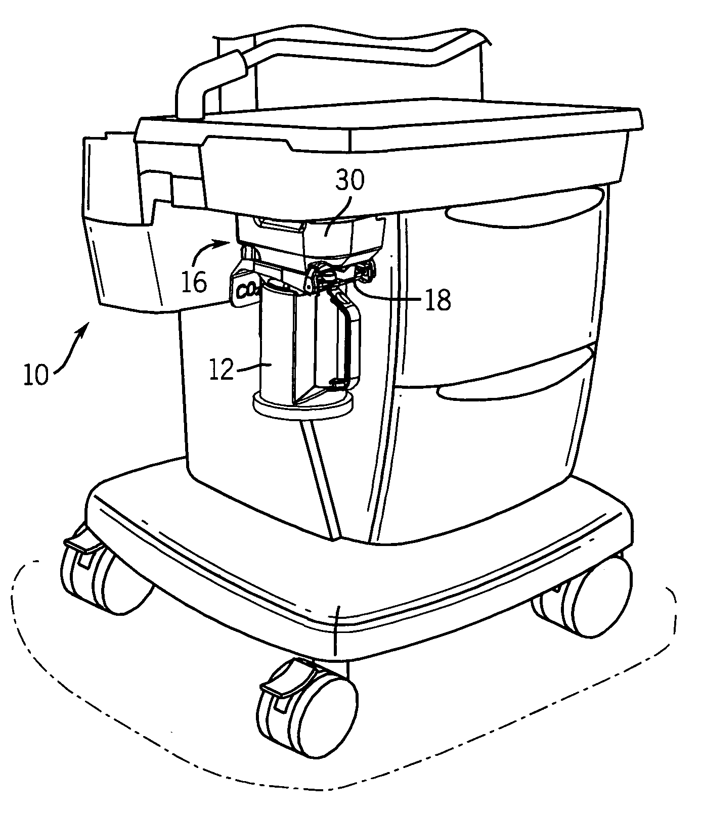 Carbon dioxide absorber canister attachment