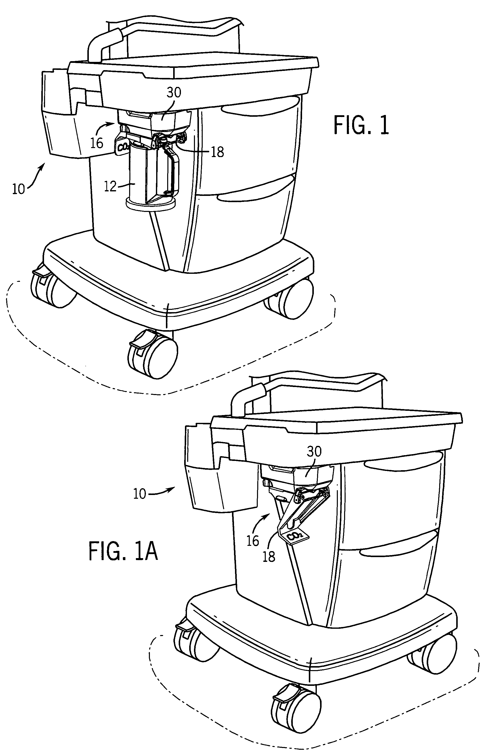 Carbon dioxide absorber canister attachment