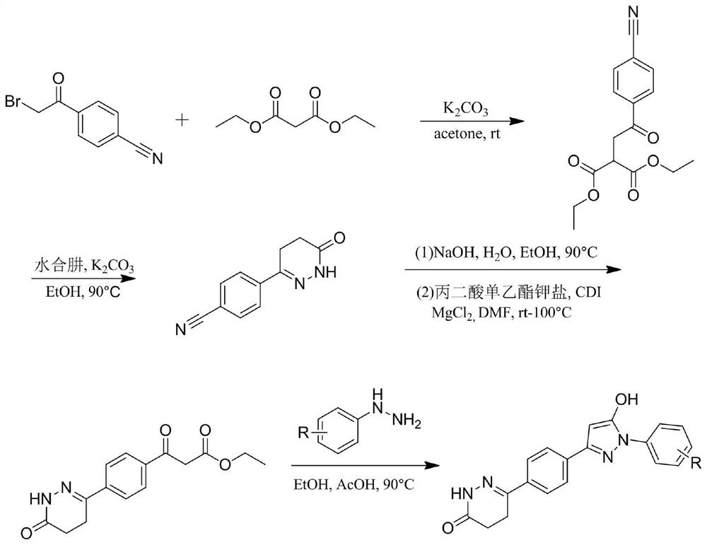 Pyrazol alcohol-pyridazinone coupling compound and pharmaceutical composition thereof and application of pyrazol pyridazinone-pyridazinone coupling compound in medicine