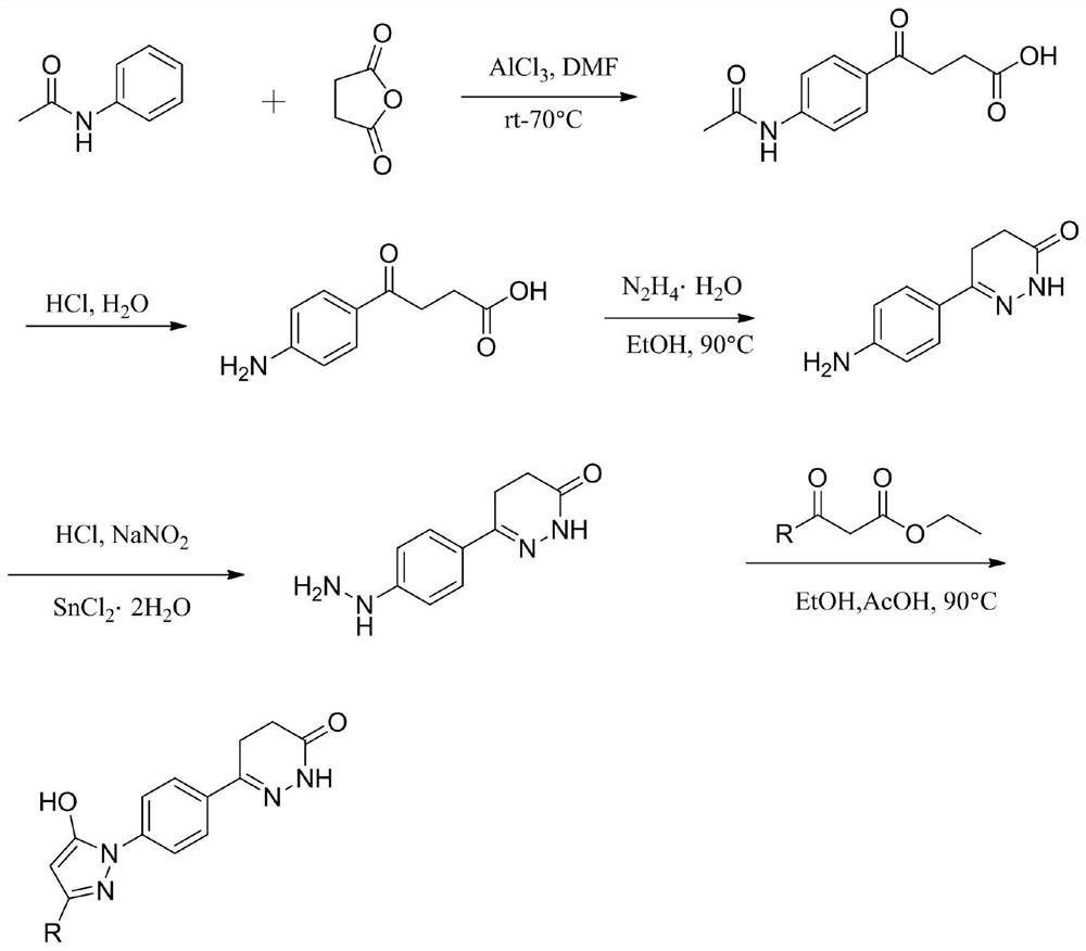 Pyrazol alcohol-pyridazinone coupling compound and pharmaceutical composition thereof and application of pyrazol pyridazinone-pyridazinone coupling compound in medicine