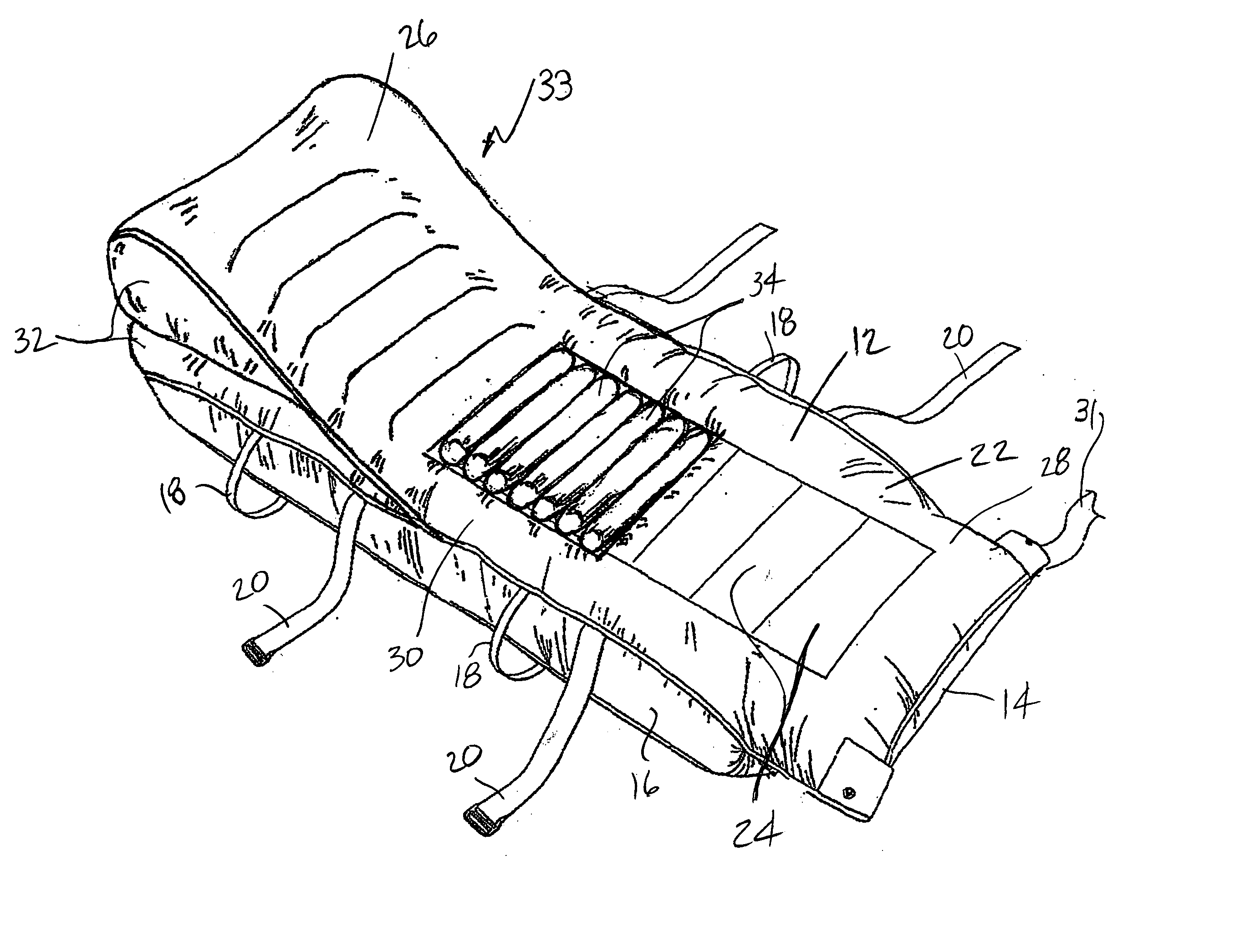 Patient transfer device having inclined upper surface