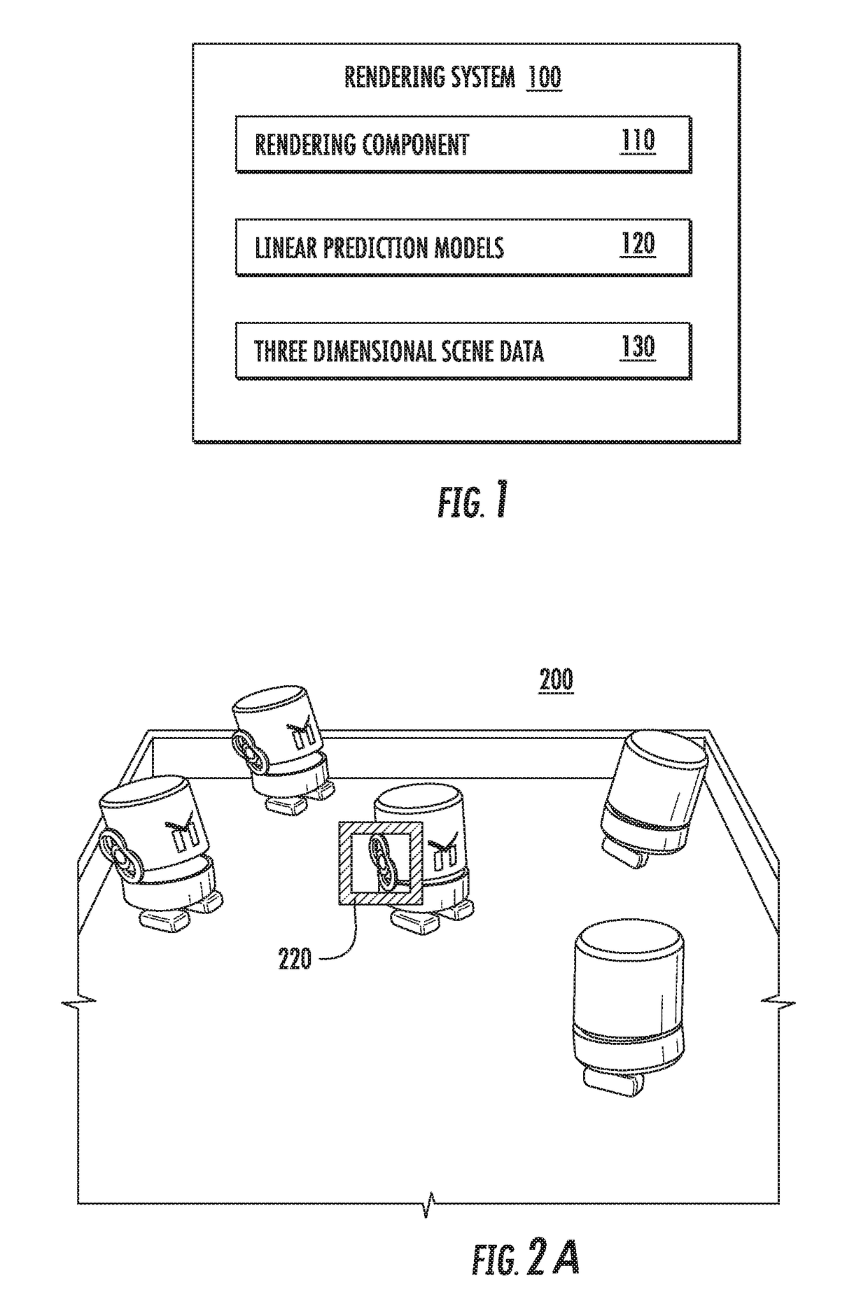 Adaptive rendering with linear predictions