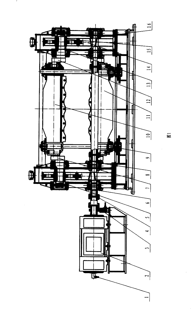 Flying shear for shearing corrugated plate