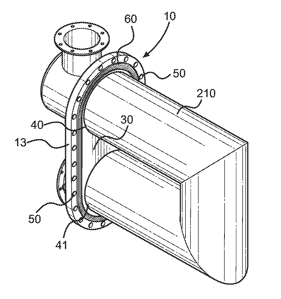 Flange Assembly for Heater Treaters and Other Vessels