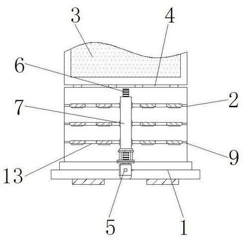 A centrifuge for blood testing convenient for fixing test tubes