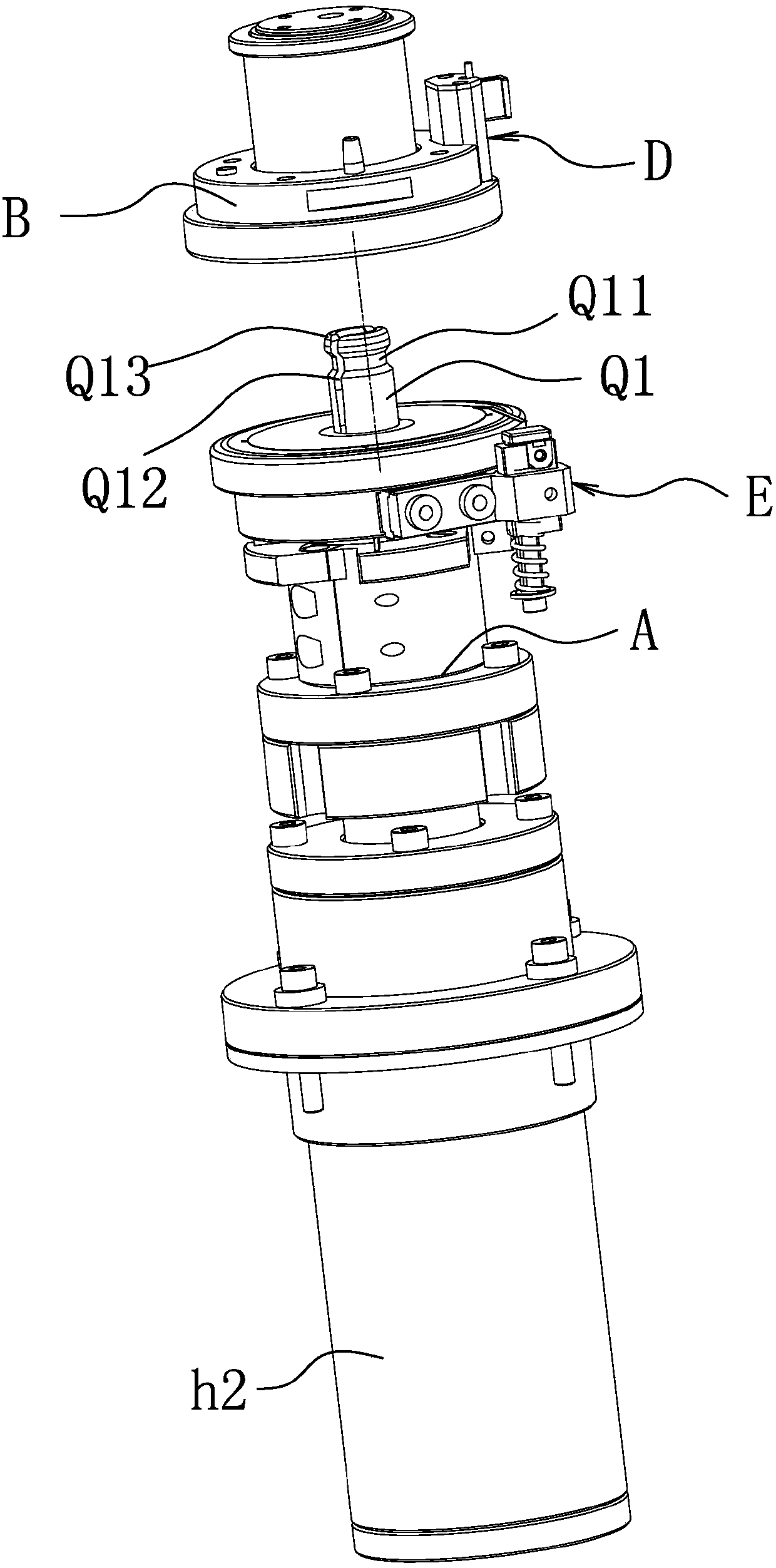 Hollow coil winding jig