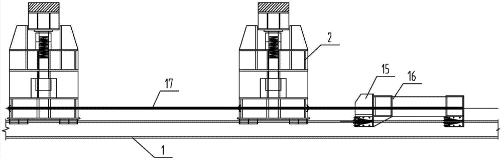 Anti-cracking sliding system for kiloton-grade concrete precast beam segments