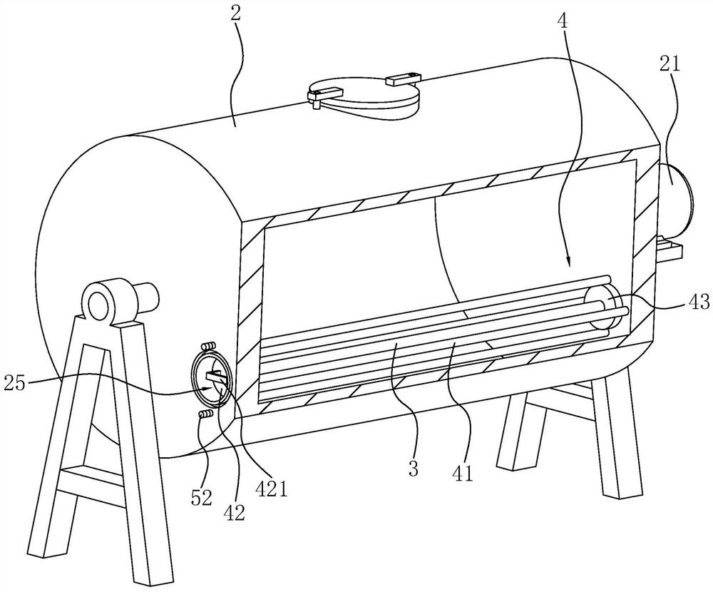 A stirring device for ceramic raw materials