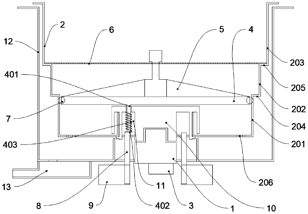 Integrated rice washing heating and draining device and rice draining preparation system