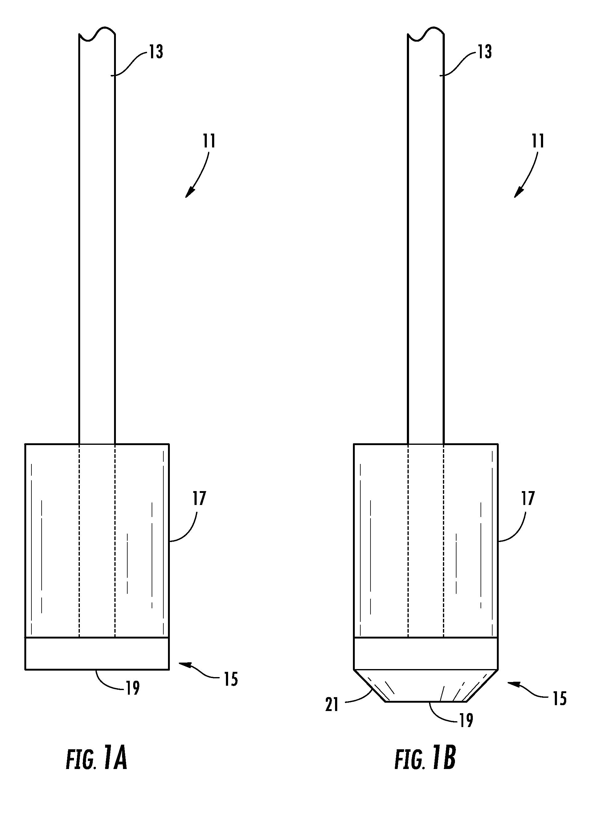 Shielded tamper and method of use for making aggregate columns