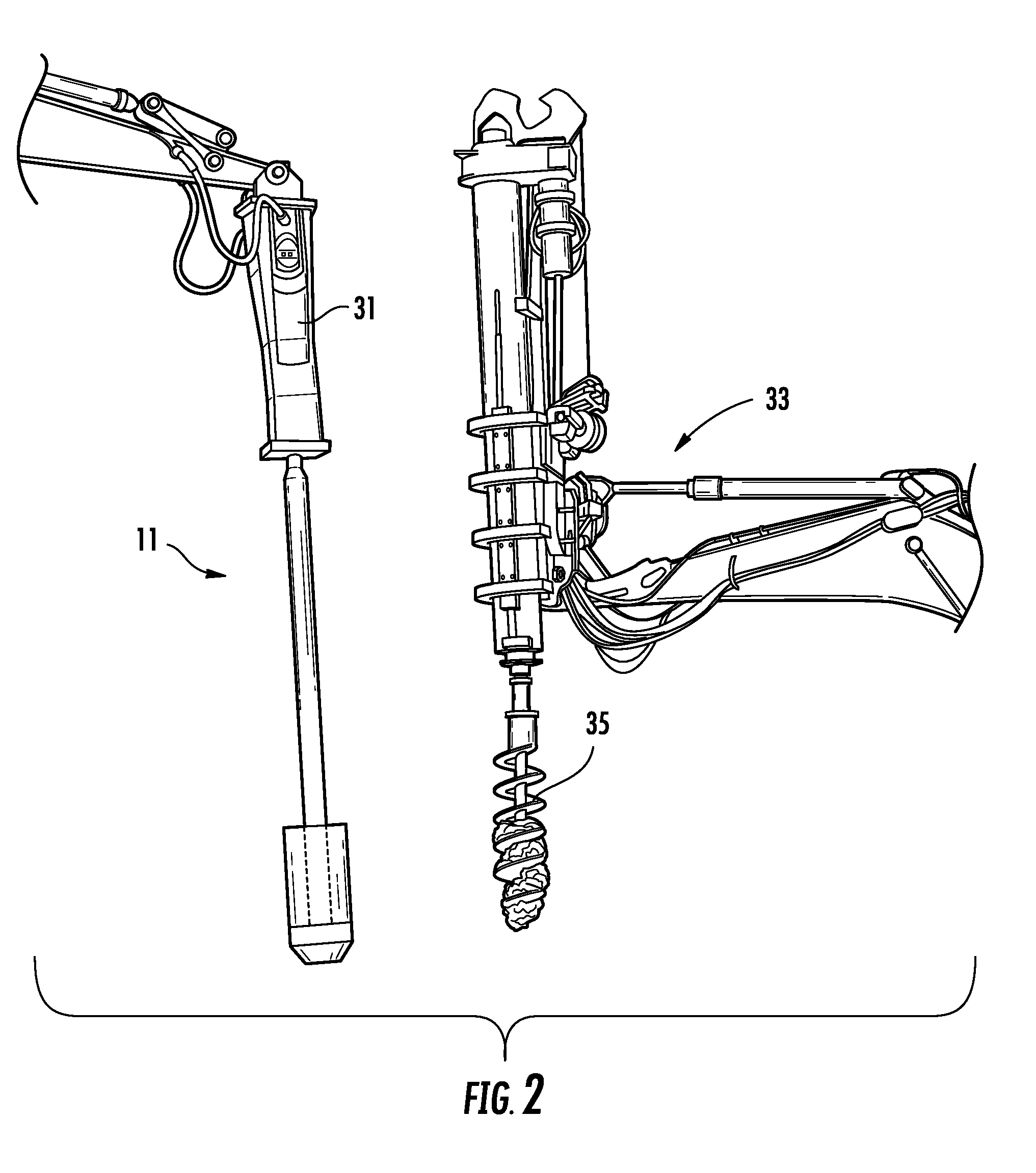 Shielded tamper and method of use for making aggregate columns