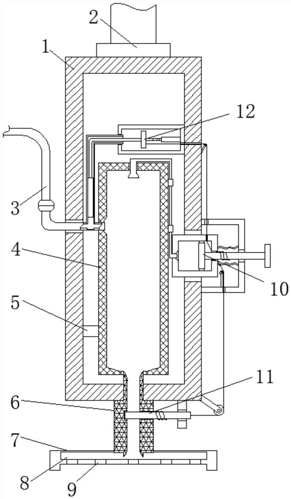 Coupling agent smearing device for ultrasonic department