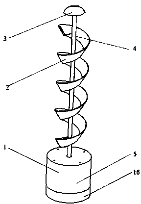 Solar independent irrigation light supplementary spiral cultivation upright