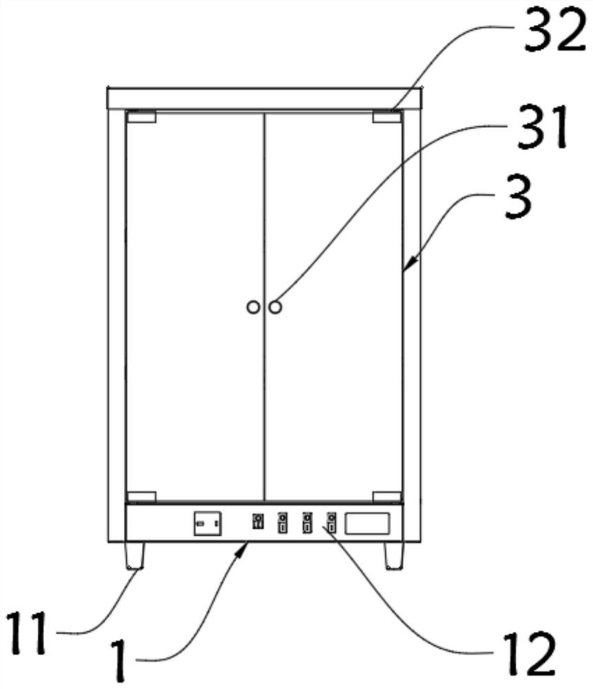 Commercial double-plate three-layer heat preservation cabinet