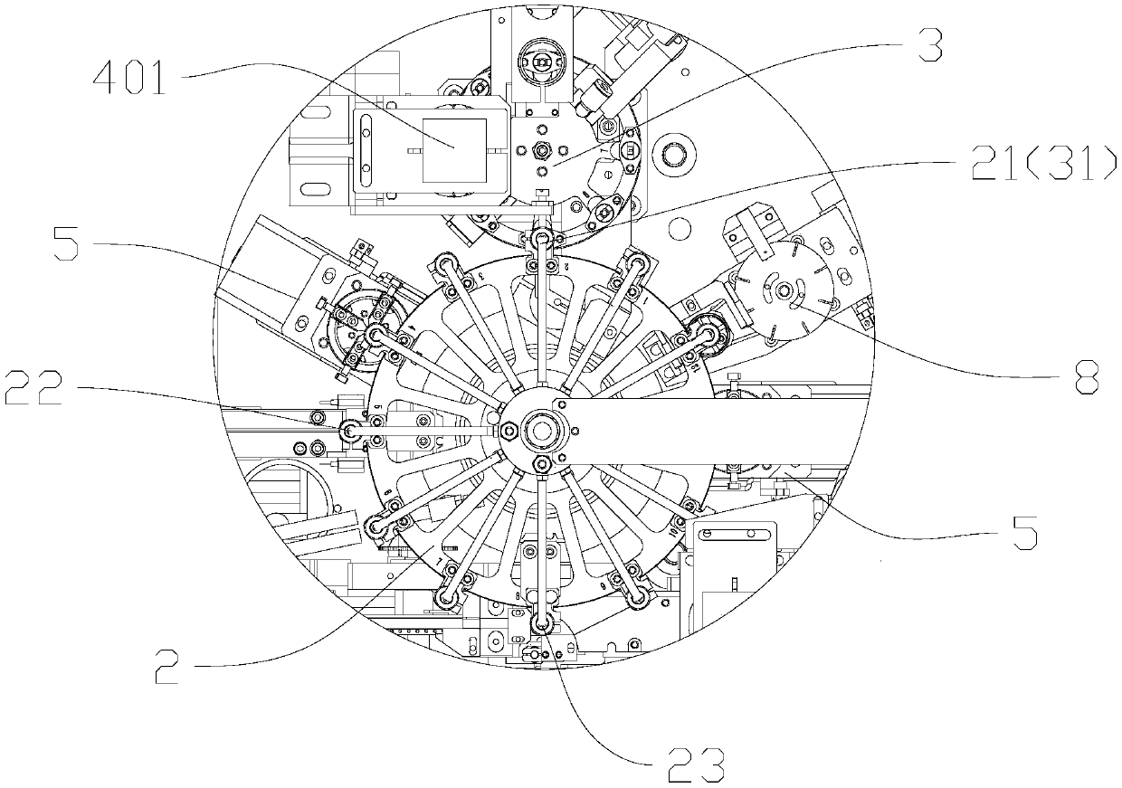 Light splitting and taping integrated LED detection method and device