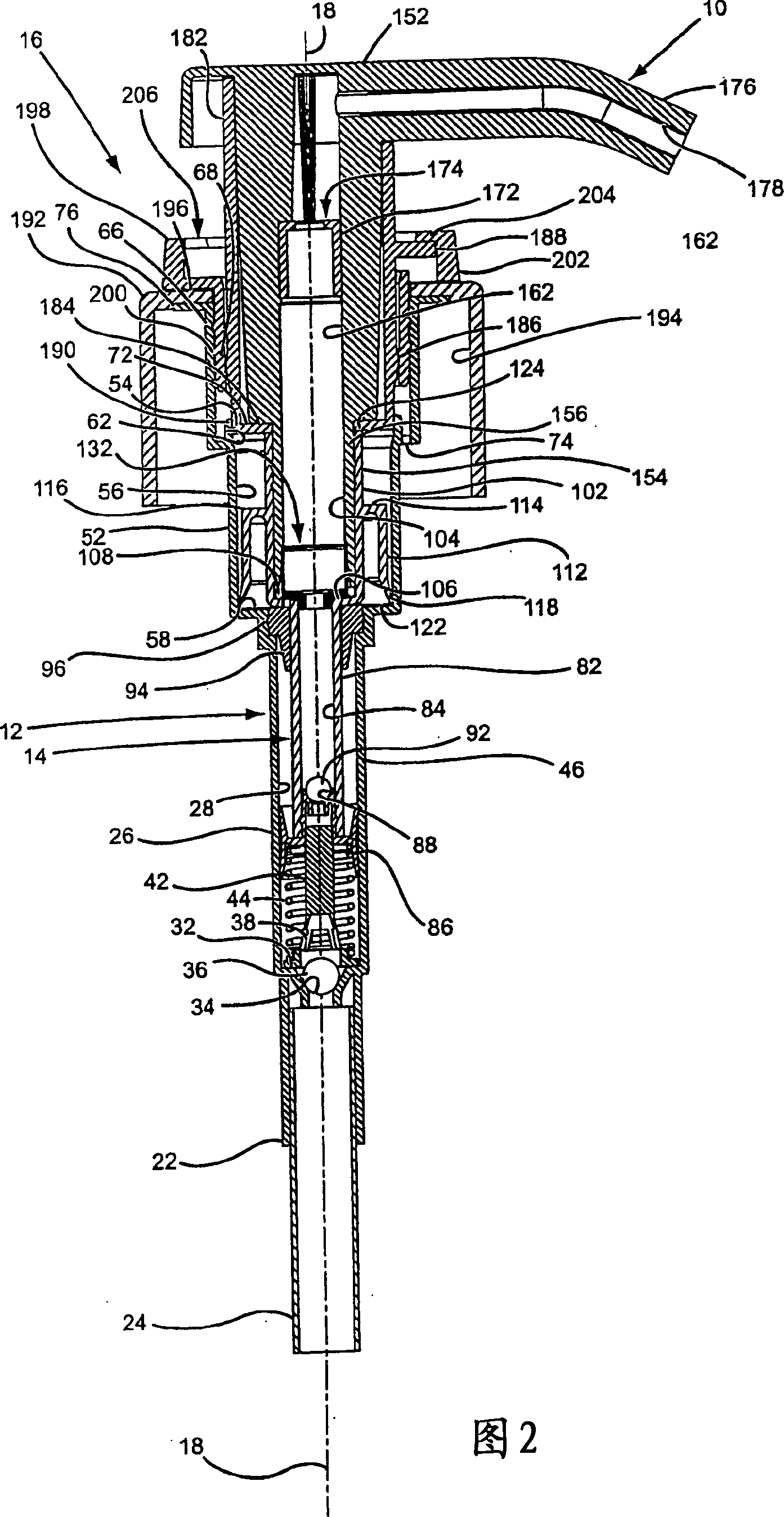 Foaming liquid dispenser