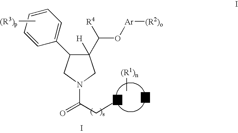 Pyrrolidine aryl-ether as nk3 receptor antagonists