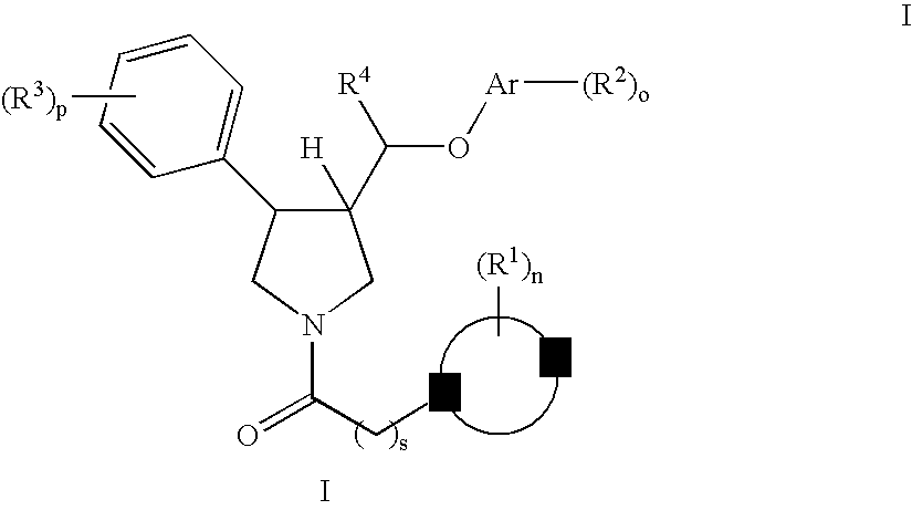 Pyrrolidine aryl-ether as nk3 receptor antagonists