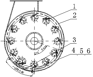 Rubbing and chopping device of greenfeed harvester